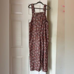 CIDER size S floral overalls